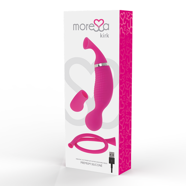 Vibratore di lusso KIRK con aspirazione e vibrazione, stimolazione completa